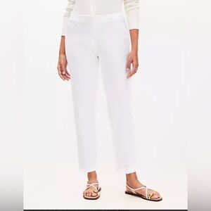 LOFT White Cropped Pants